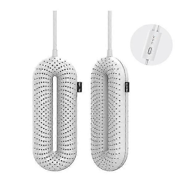 asciugascarpe elettrico, asciuga stivali, scaldascarpe e stivali per asciugare le scarpe sudate ed eliminare gli odori, timer 3/6/9 ore spegnimento automatico 1 pz - bianco
