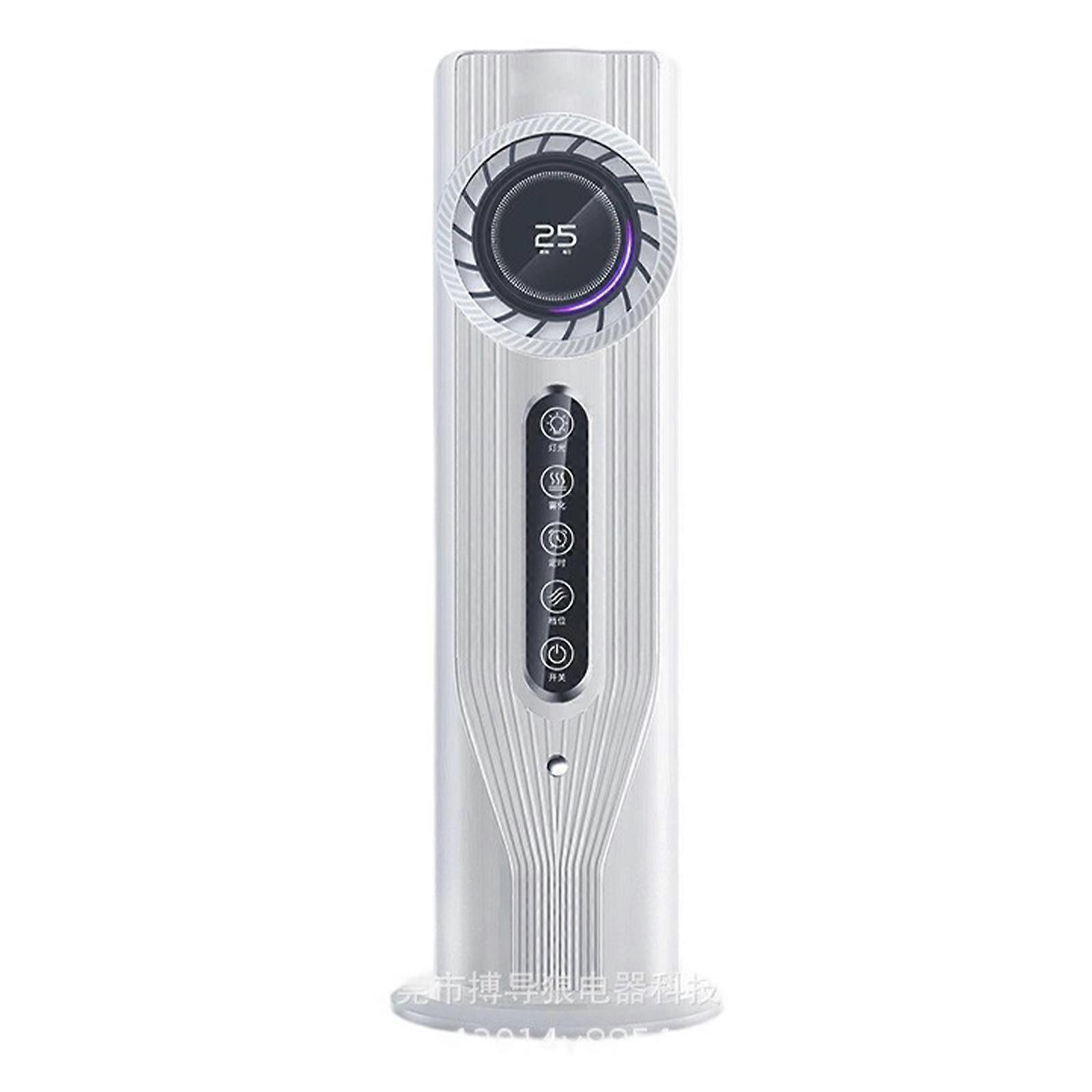 Portable Air Conditioner Fan with 6 Speed Smal Desktop Fan Digital Display 6H Timer For Home Office Desk Outdoor Bedroom White