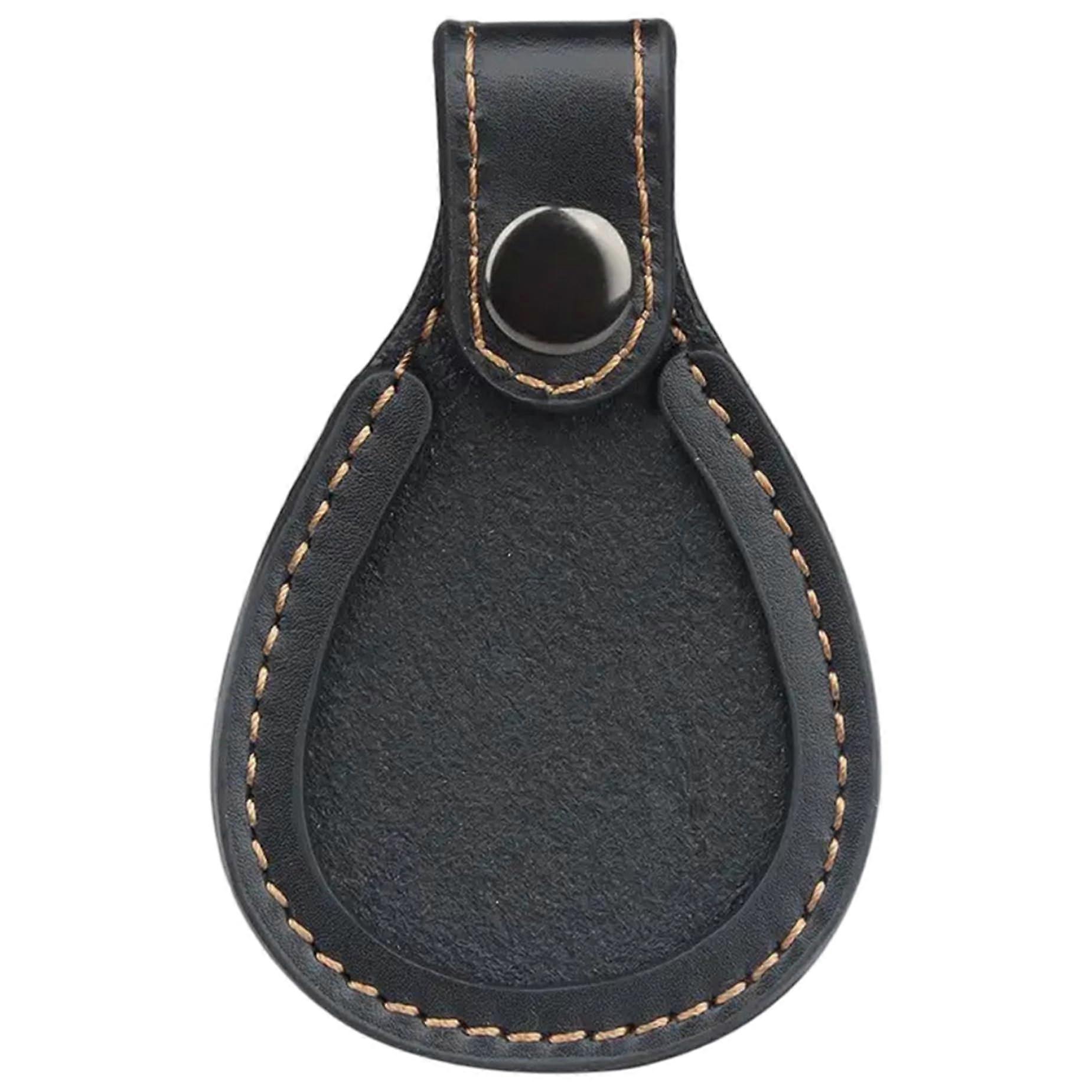 3x4 PU Leather Non-Slip Pistol Holster with Metal Snap Button, Removable Washable Footwear Accessory for Hunting