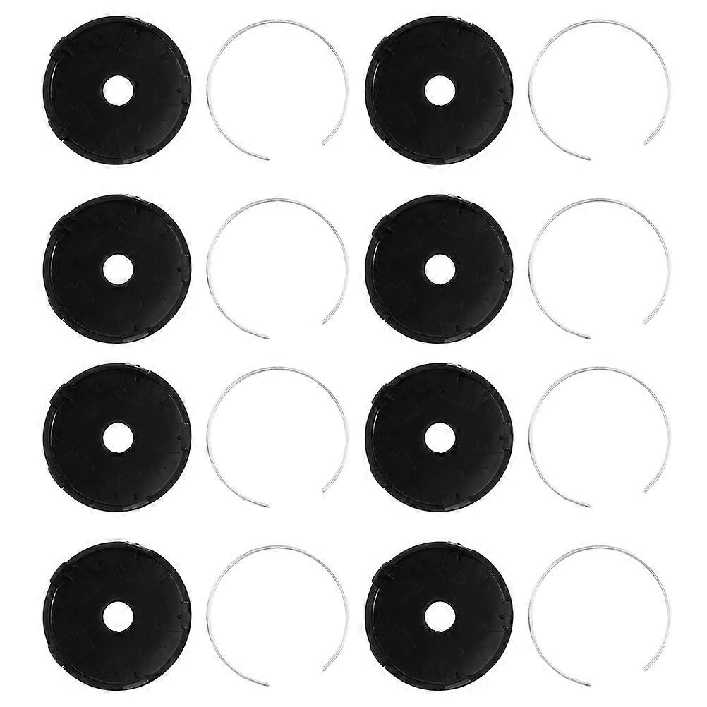 Black Plastic Wheel Cover Caps for Home Use 8pcs Universal Modified Hub Center Covers