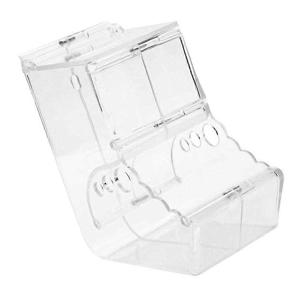 Transparent Plastic Pet Feeder for Small Animals like Hamster Rabbit Guinea Practical and Easy to