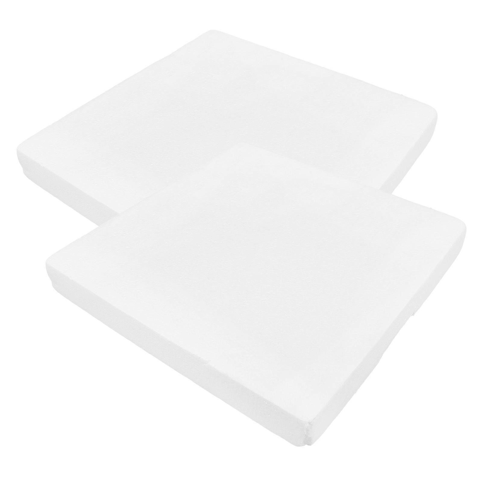 2pcs DIY Foam Bricks Crafting Sheets High Density Foam Board for Art Model Making Foam Blocks