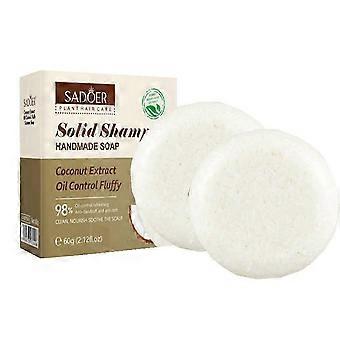 2x Kokos Haar Shampoo Bar, 60g, Natuurlijk Handgemaakt