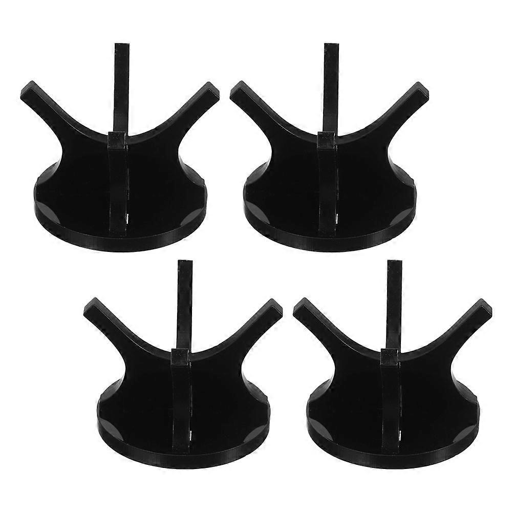 Acrylic Baseball Holder for Storage Use Simple Design Sturdy Material Versatile Black 4 Pcs