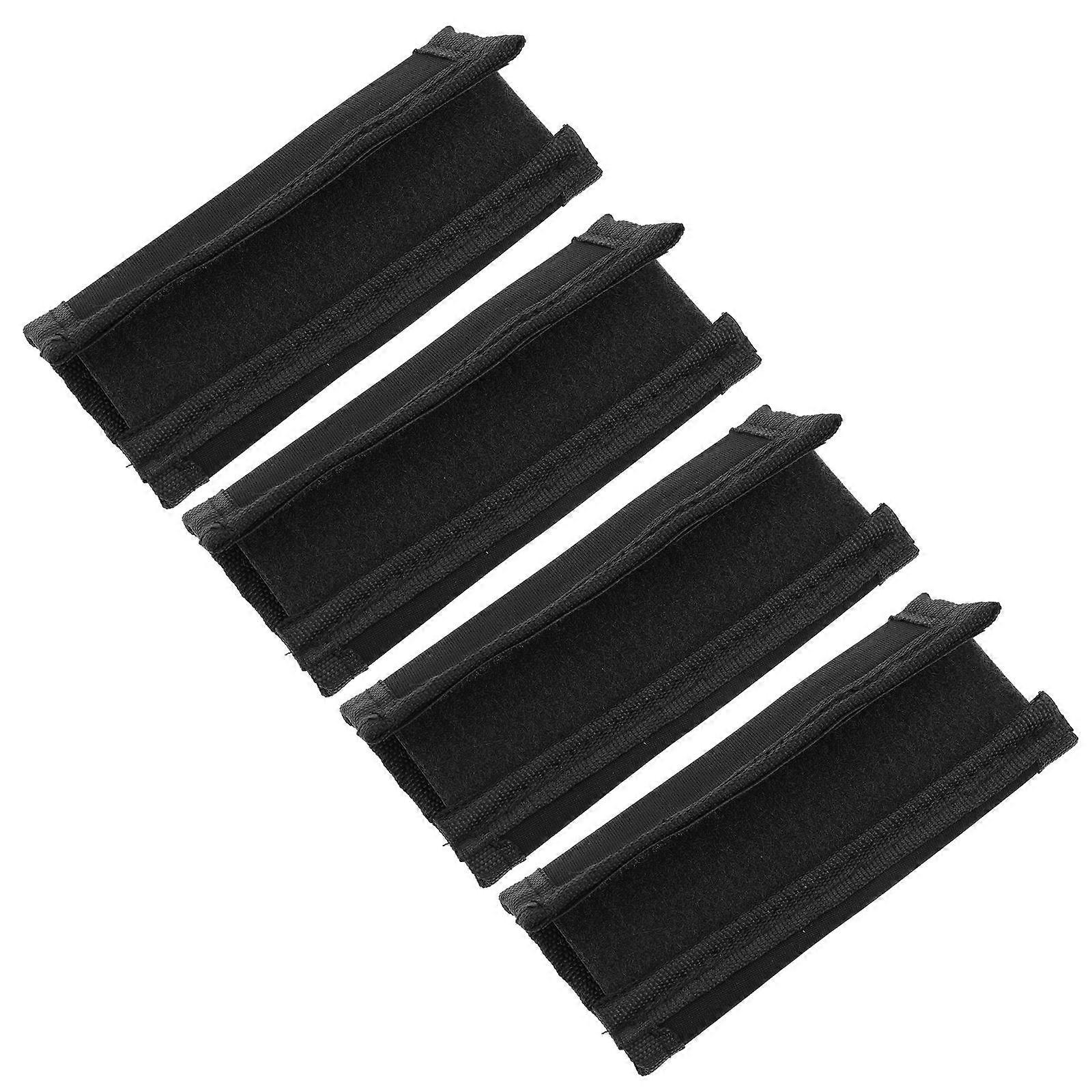 Stroller Handle Cover Black Cloth for Stroller Use with 4Pcs Sleeve Protectors
