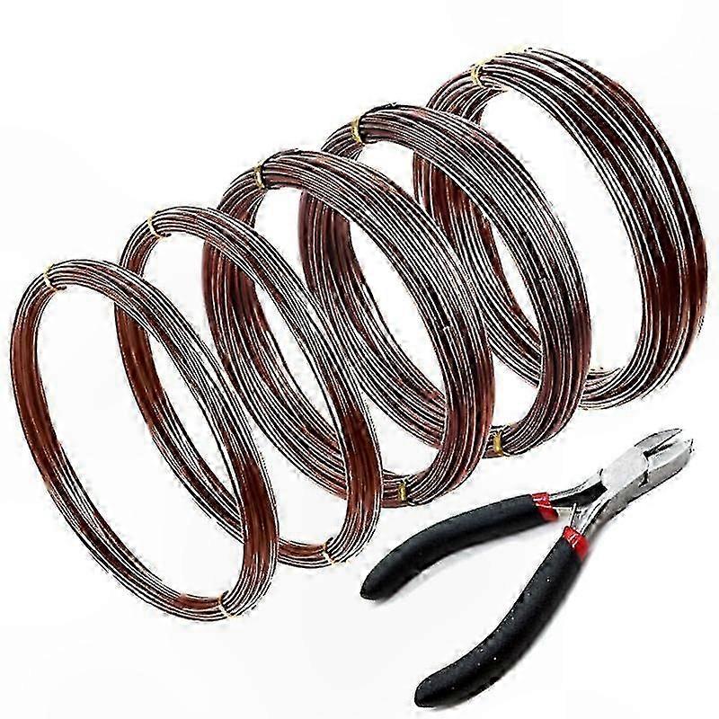 Bonsai Tree Training Kit with Anodized Aluminum Wire and Cutter for Branch Shaping