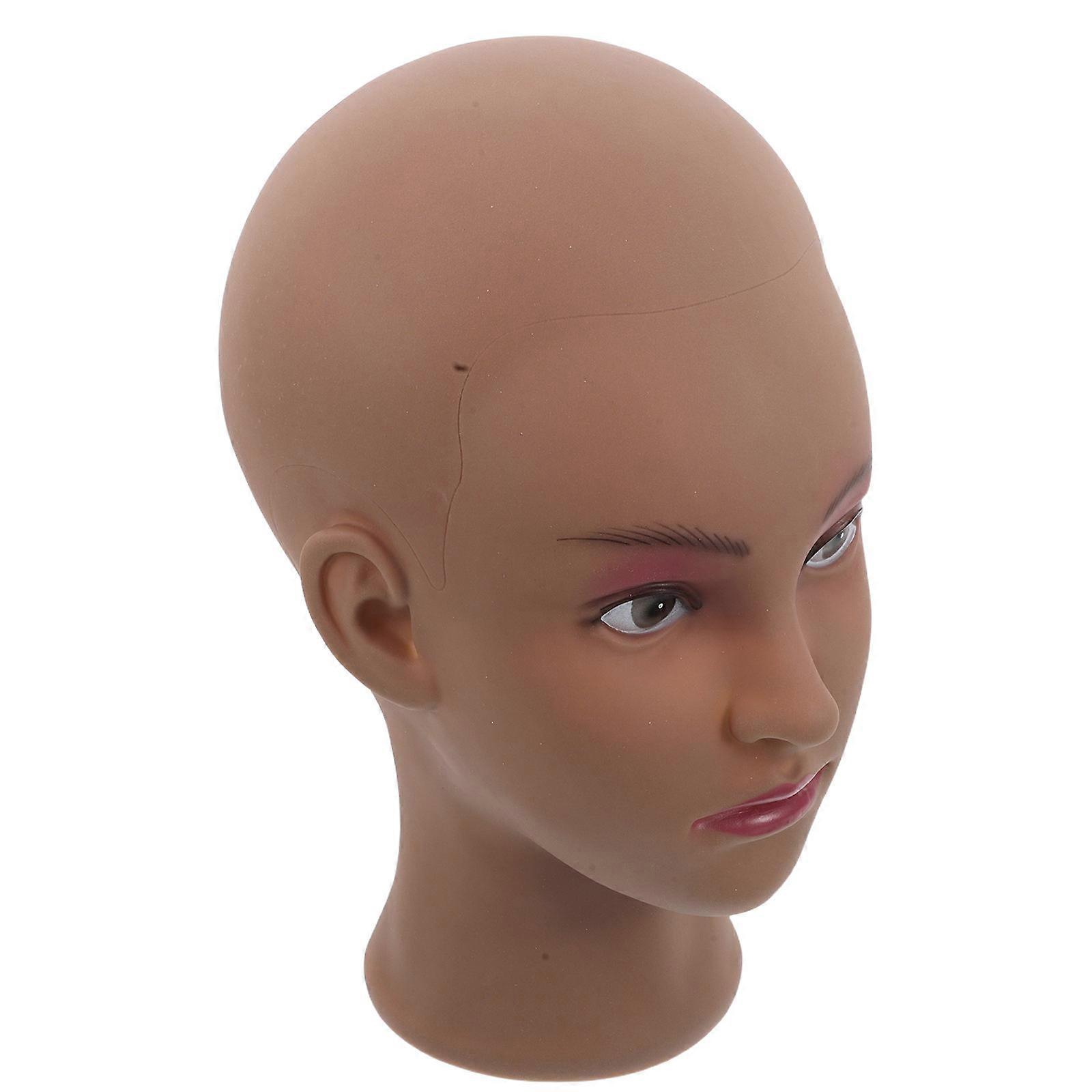PVC Mannequin Head for Wig Display and Hat Stand Assorted Color High Realism Stable Support Versatile Use 6.3 Inches