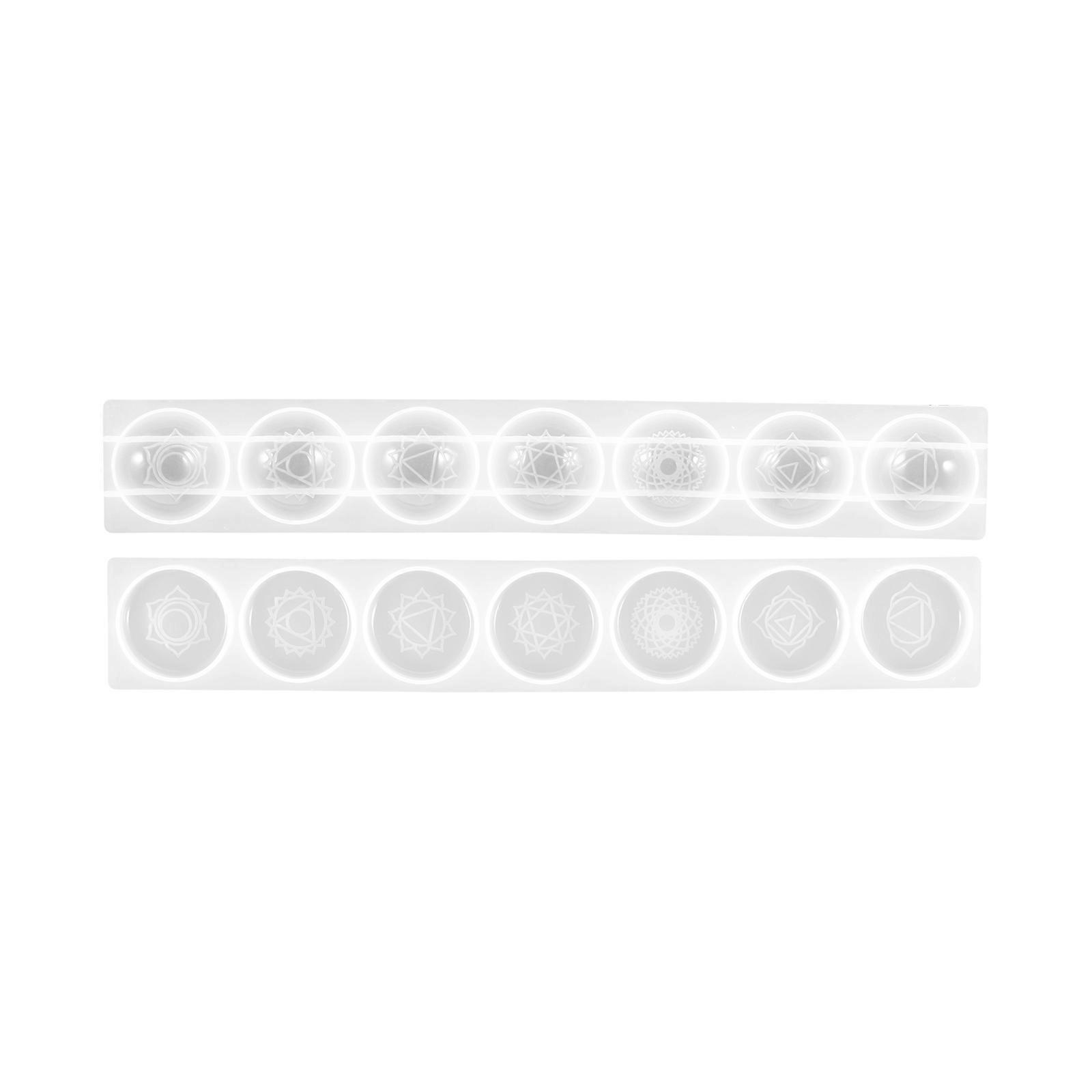 Reusable Silicone Casting Molds for DIY Crafts White Easy to Use and Wash 2pcs