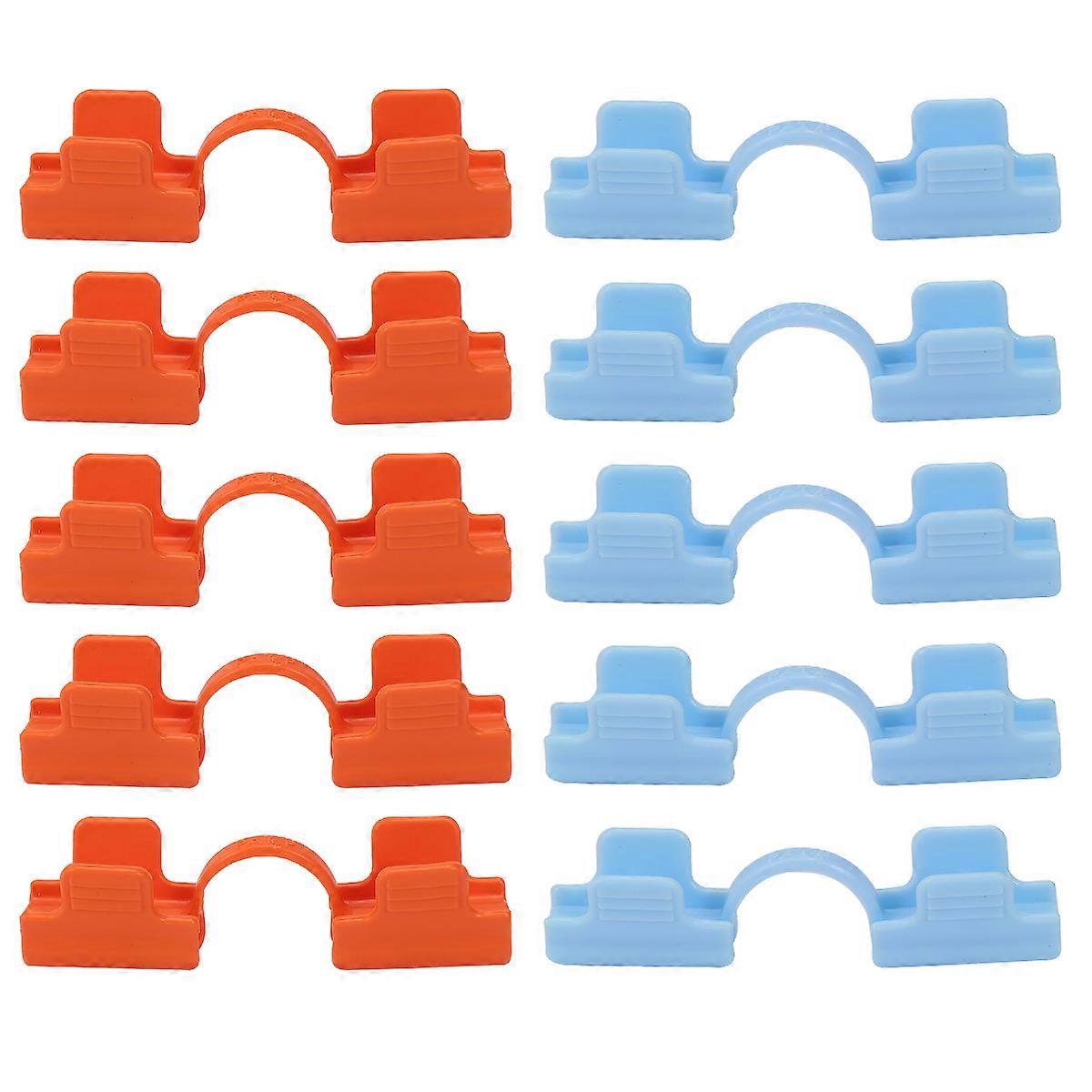 Greenhouse Film Fixing Clamp Clip Tools For Garden Work And Greenhouse Use 10Pcs Assorted Color Plastic Material