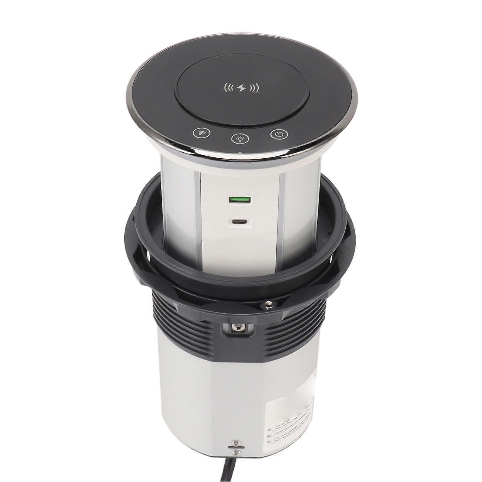 Intelligent Poping Up Lifting Socket Automatic Retractable Power Socket Kitchen Table Electrical Socket for Meeting Room Kitchen