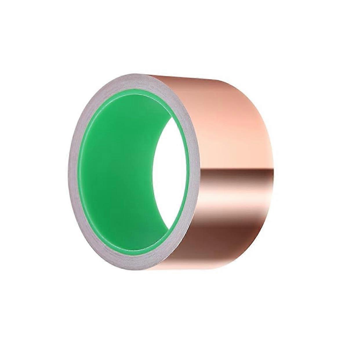 Copper Foil Tape (2 Inch x 33 Feet) with Conductive Adhesive for Guitar EMI Shielding and Electrical Applications
