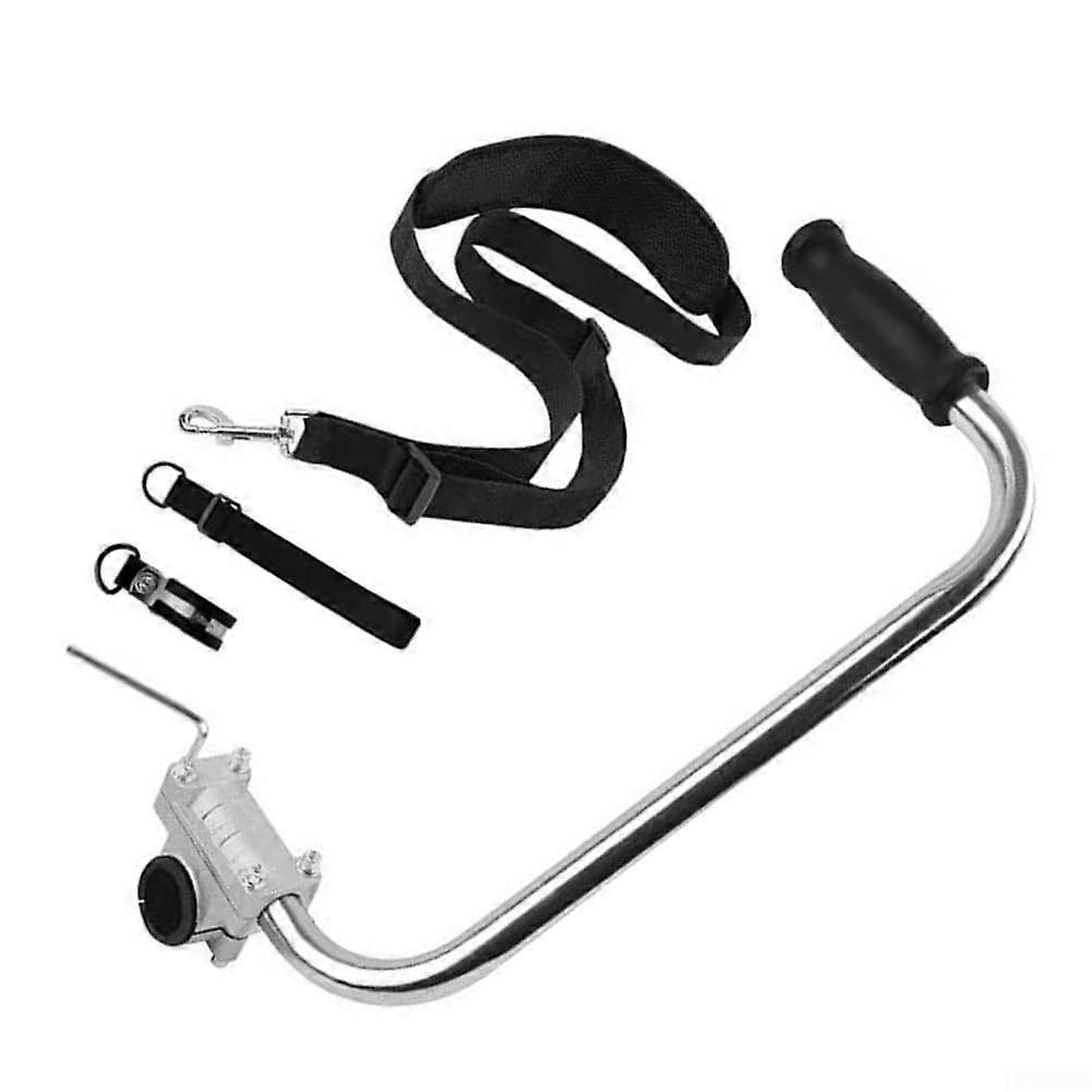 Eater Grass Trimmer Handle with Comfort Strap, Adjustable Height, Ergonomic Design for Back Pain Relief in Gardening