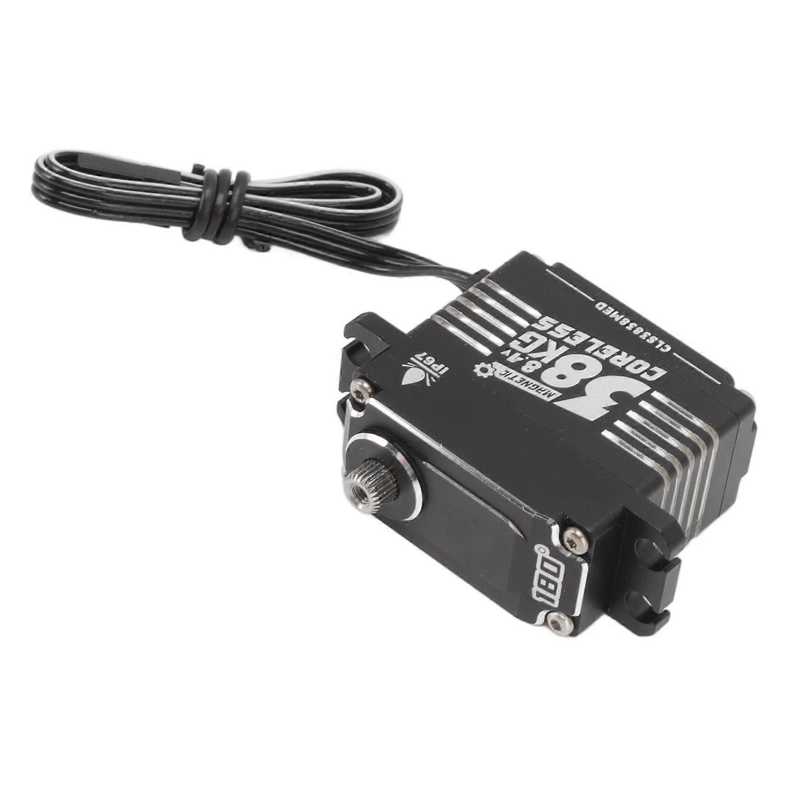 FLASH HOBBY 38KG Coreless Motor Servo High Torque Programmable Waterproof Aluminium Alloy Steering Servo for RC Cars Robot 360 Degree 