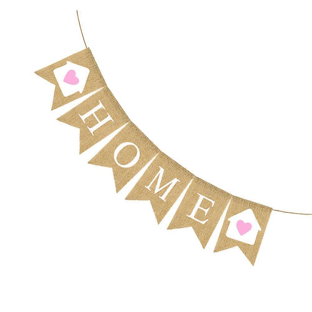 Chic Burlap Garland Bunting for Home Decoration and Party Use 1Set