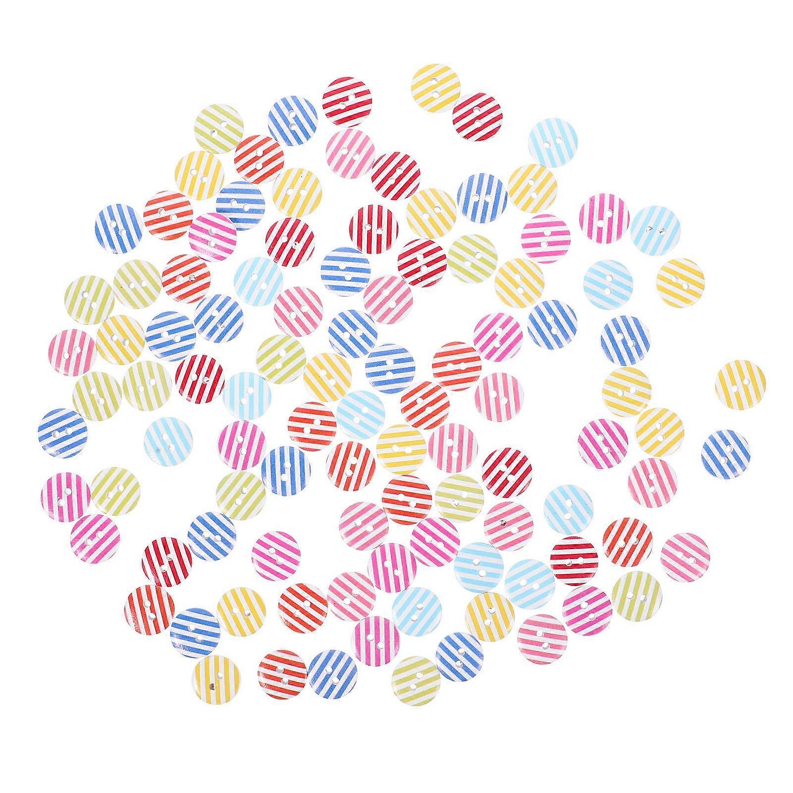 Retro Round Buttons 100Pcs Multipurpose Sewing Buttons For Crafts And Clothing 15mm Assorted Color Perfect For Home Use