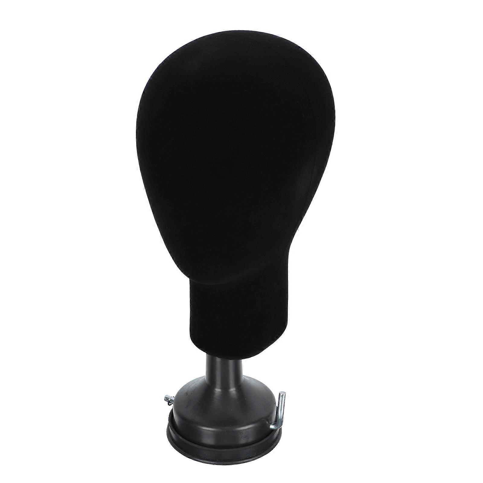Black Wig Display Model for Salon and Home Use Smooth and Comfortable Surface 1pc
