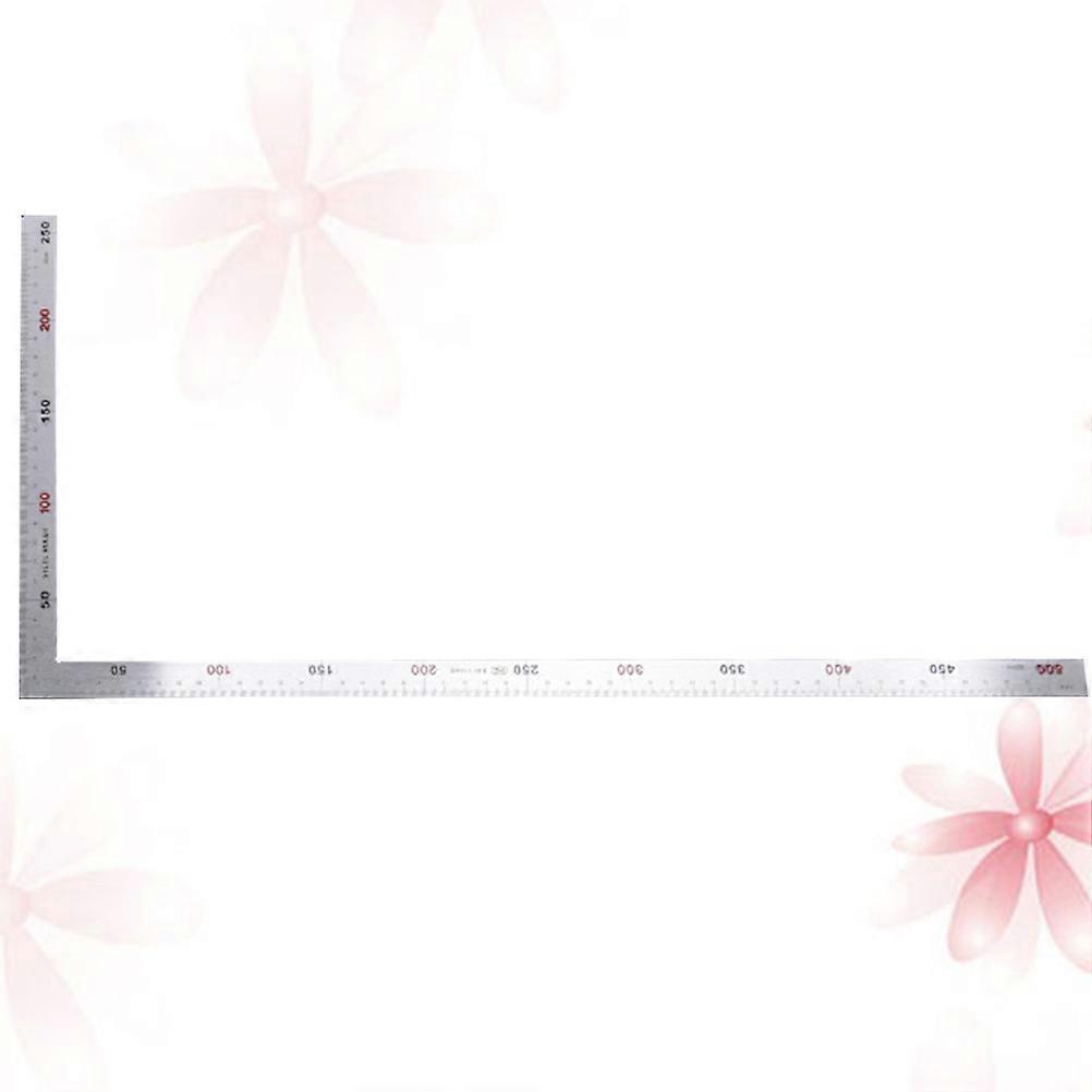 Ruler for Measurement Made of Durable Stainless Steel with Clear Numbers Compact Size Lightweight Silver Color 50x25x0.2cm