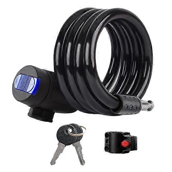 Bicycle Bike Lock with Keys Rust Resistant Scratch-Proof Anti-theft Universal MTB Road Bike Steel Wire Chain Lock