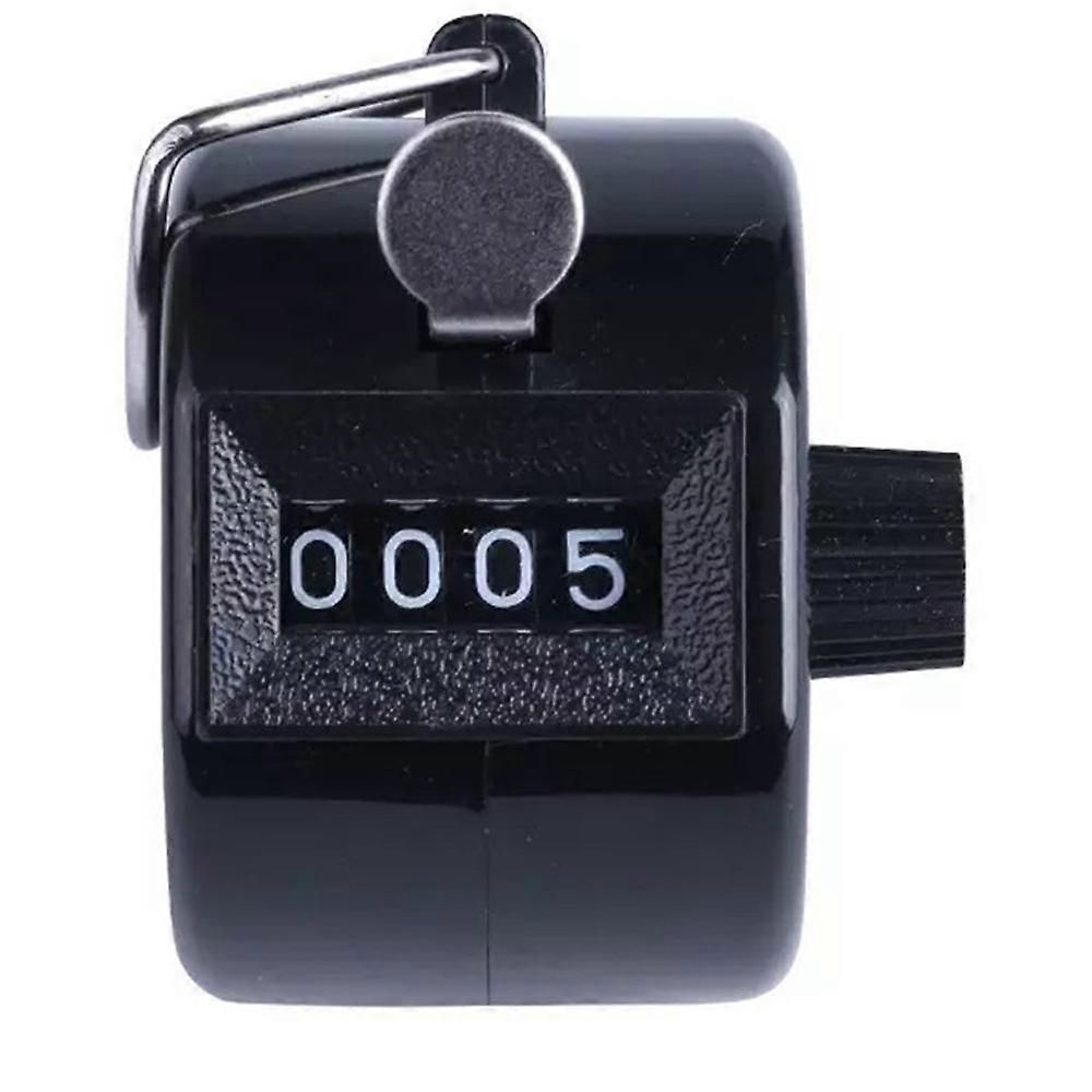 Portable Durable Mini Golf Counter Number 4 Digit Handheld Tally Handheld Counter Clicker Golf Chrome Sports Equipment