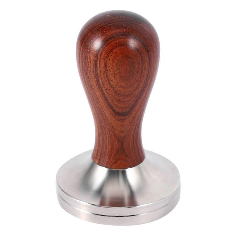 Coffee Tamper Wood Handle Ground Coffee Hammer 58.35mm Coffee Shop Accessories