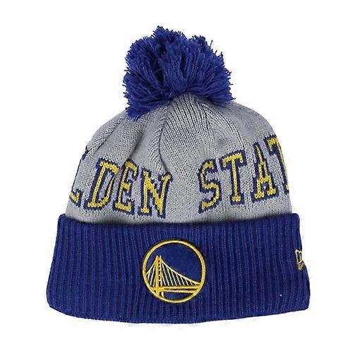 New Era Mens NBA Tip Off 2013 Golden State Warriors Knitted Bobble Beanie