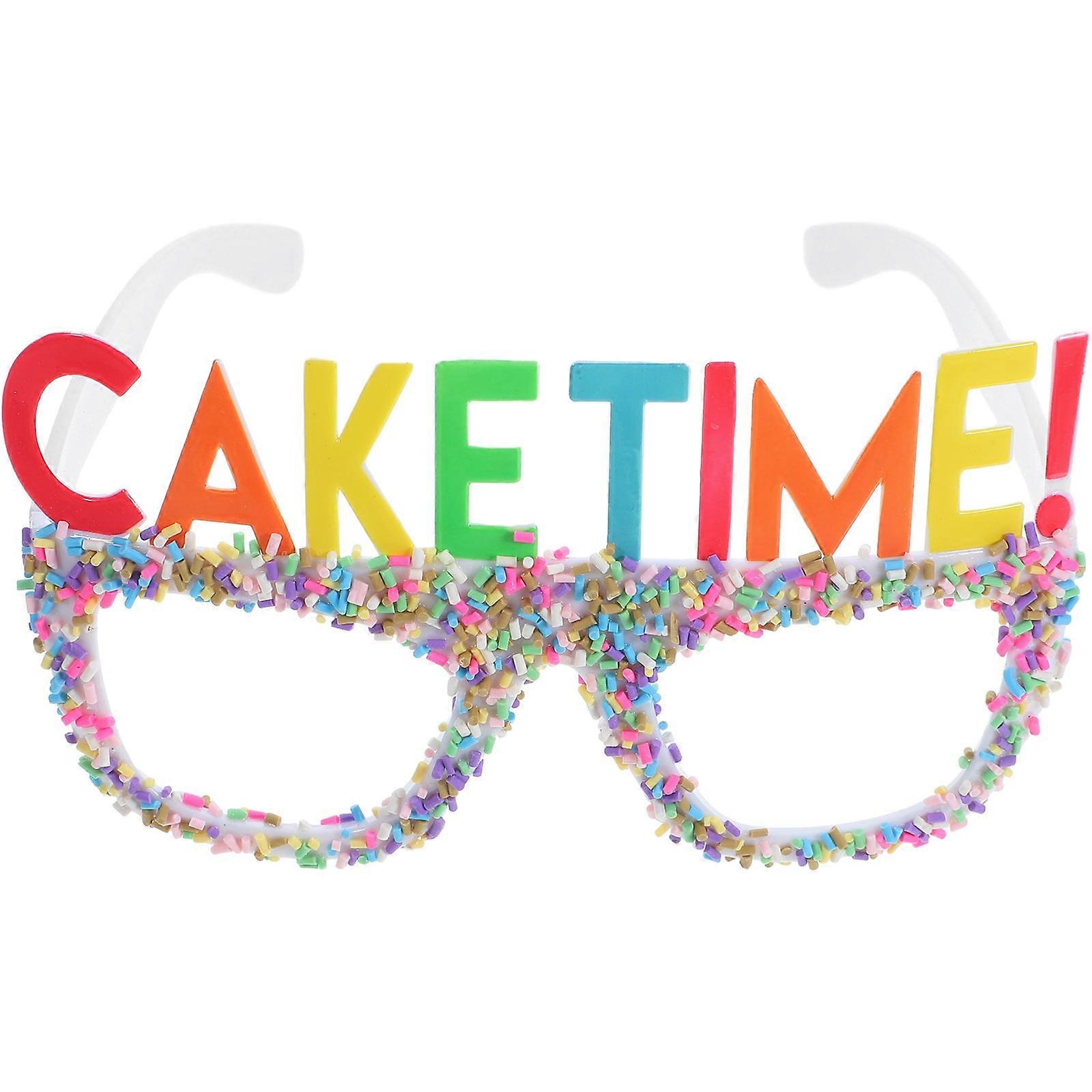 White PC Material Birthday Party Glasses for Decor Compact Size and Light Weight Stylish Design