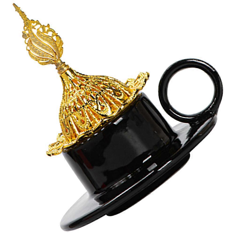 Incense Cone Burner Ceramic Aromatherapy Incense Cone Burning Base for Home Office