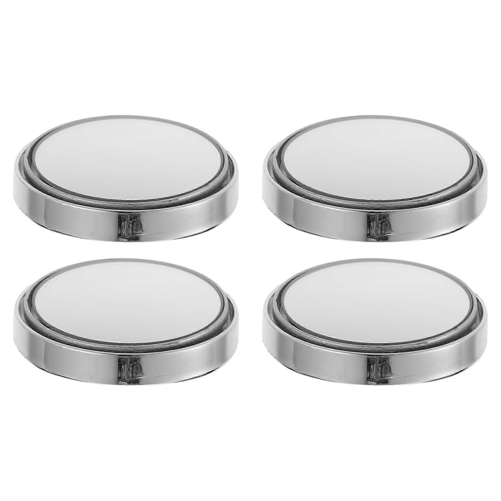 Rear View Mirror Rotatable Push Type Parking Provide More Visibility 5 5X1 5Cm Silver 2 Pairs