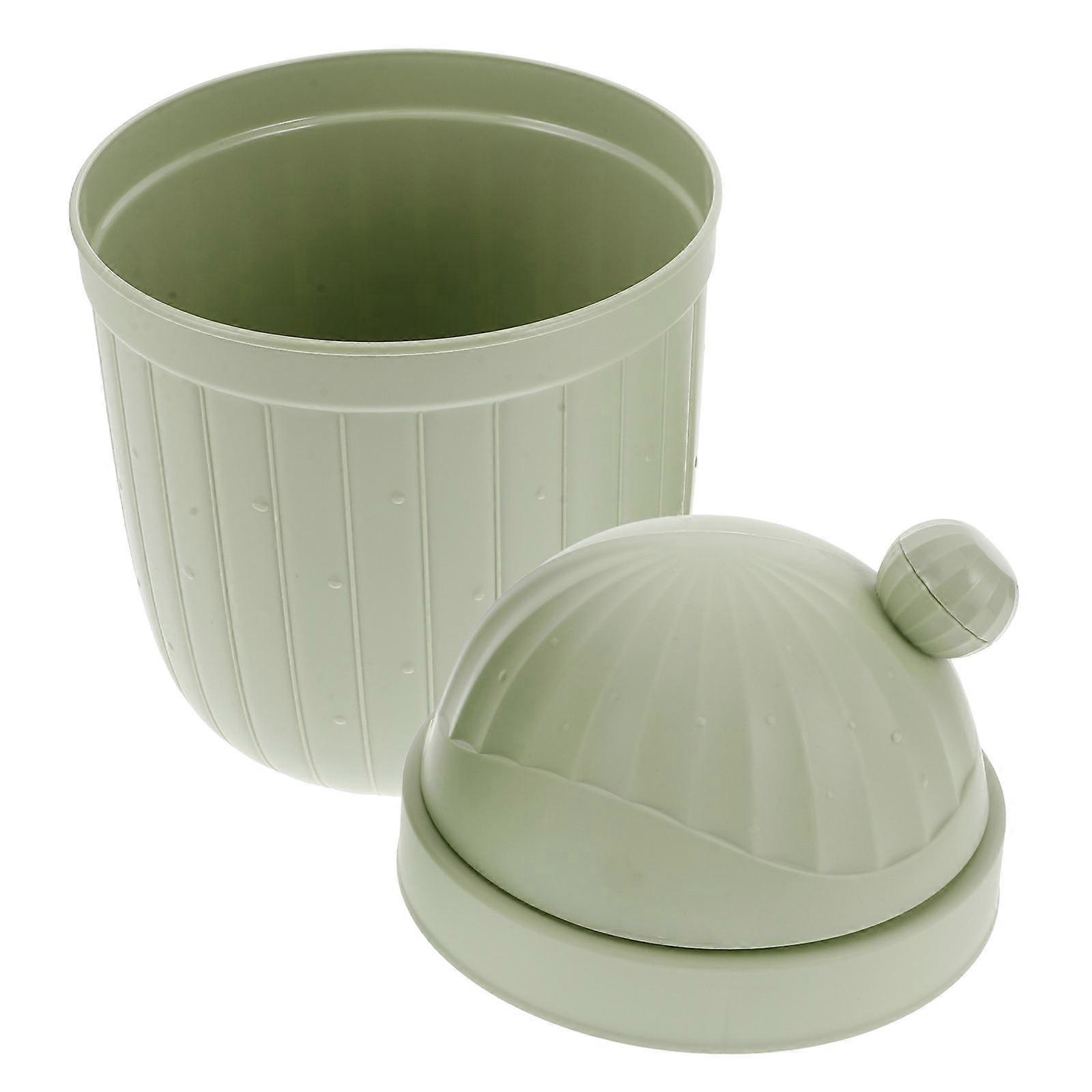 Plastic Mini Wastebasket Trash Can, Desktop Small Garbage Bin With Swing Lid, Round Small Trash Can For Home, Office, Kitchen, Vanity Tabletop,