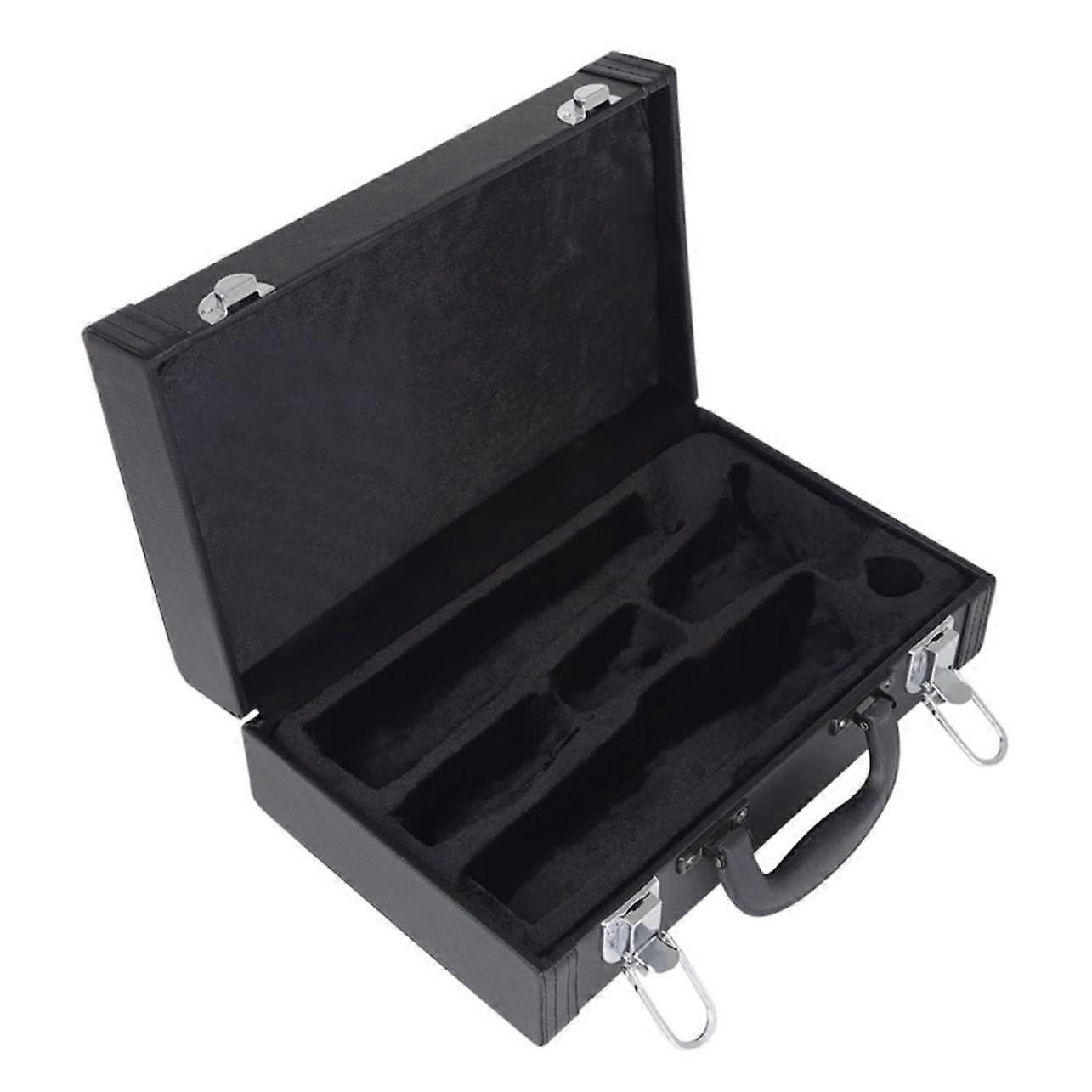 Padded Clarinet Case For B Major, Hard Shell, Shock-Absorbing And Scratch-Resistant, Carry Handle, Four-Nail Stabilizer