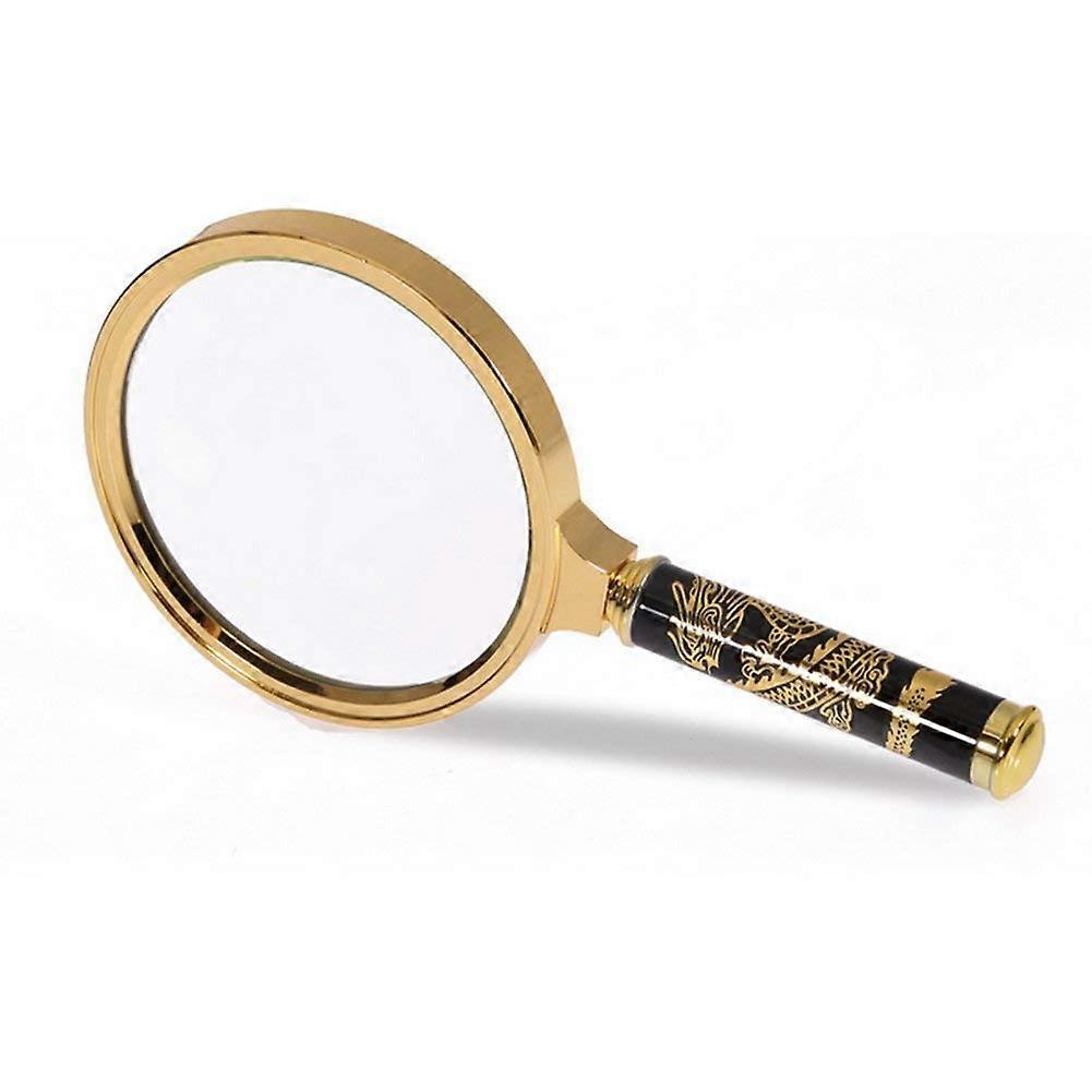 Handheld Magnifying Glass with Dragon Handle, Reading Magnifier for Seniors, High Quality Magnifier for Reading, Ergonomic Design, 3x Magnification