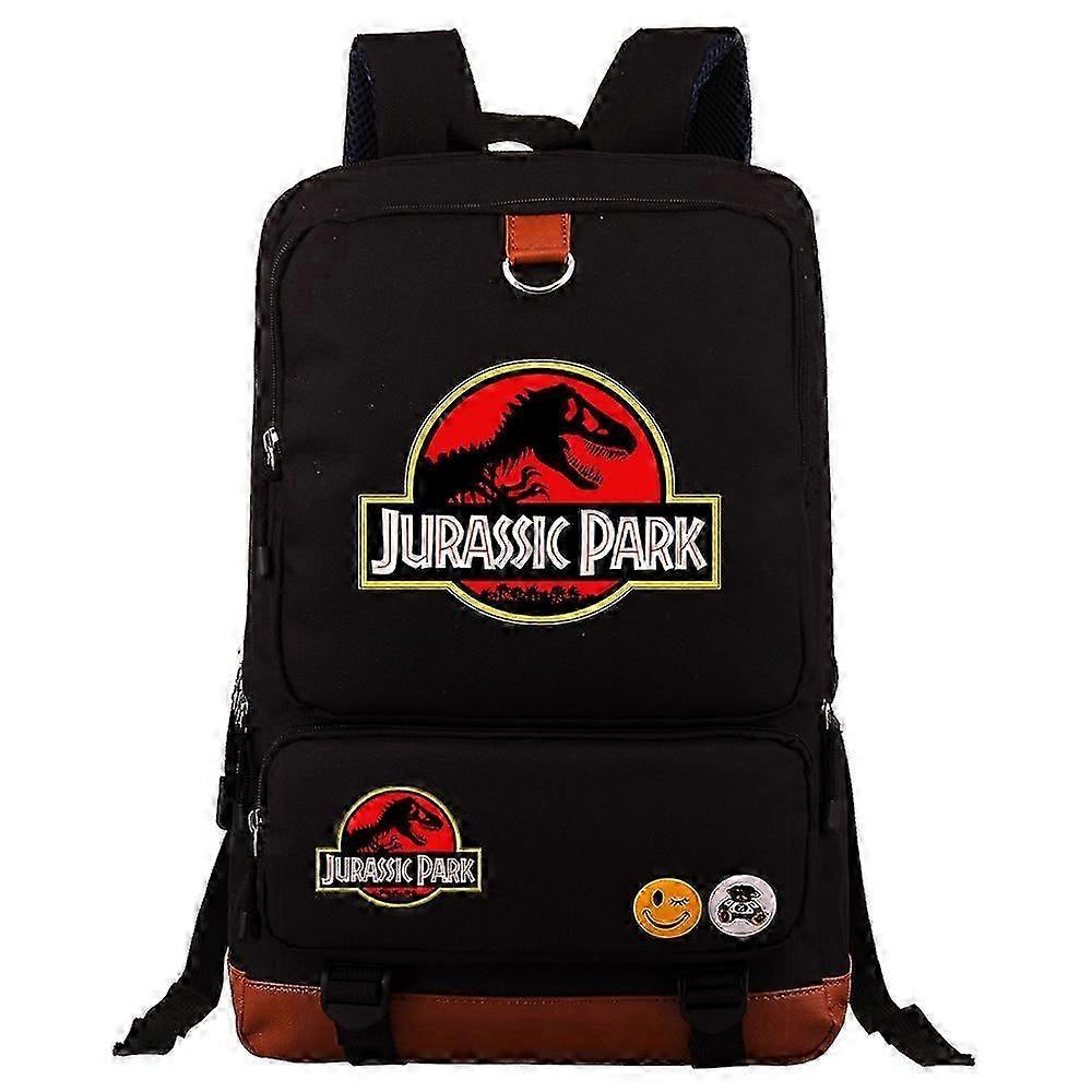 Chic Jurassic Park Backpack for British Teens - Trendy School Bag with Dinosaur Appeal