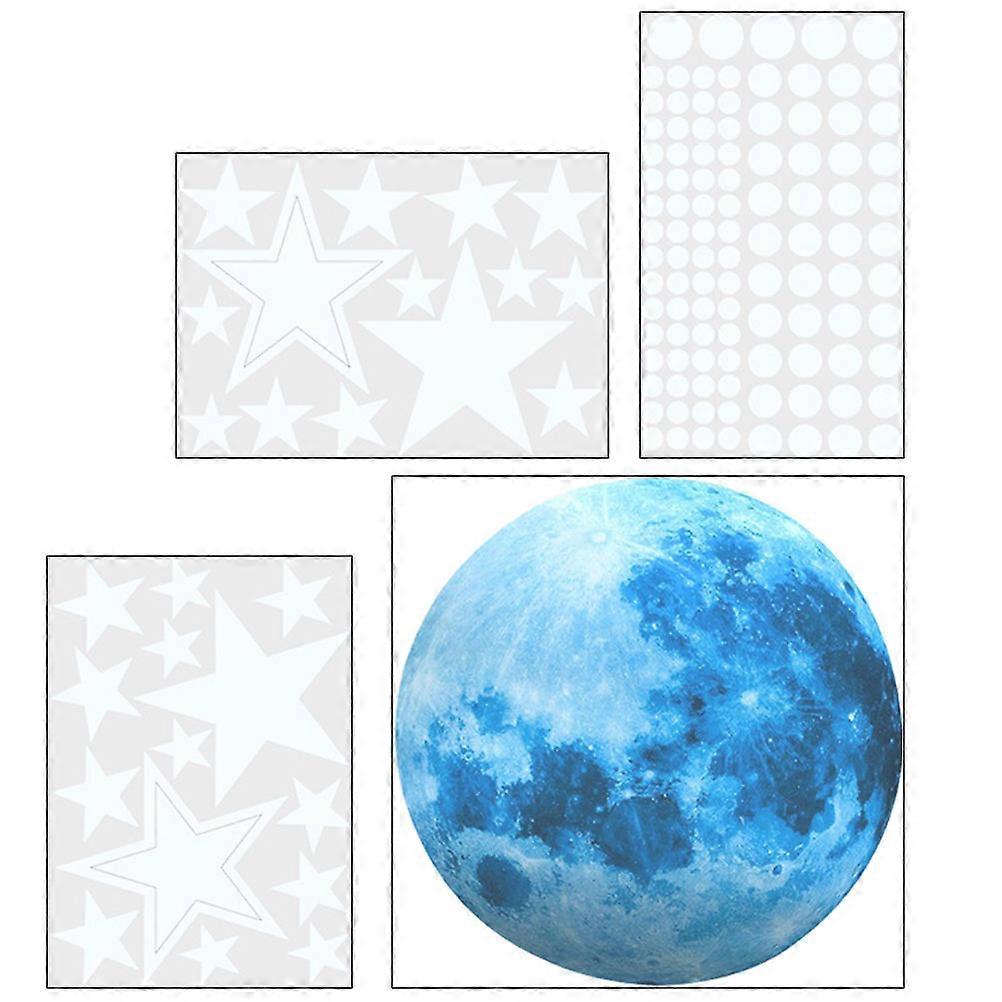 Glow In The Dark Decals 1 Set Removable Luminous Stickers For Living Room Kids Assorted Color Decorative Use