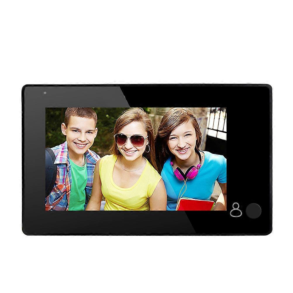 Video Door Bell 4.3 Inch Visual Peephole Camera High Definition Suitable For General Users 1Pack
