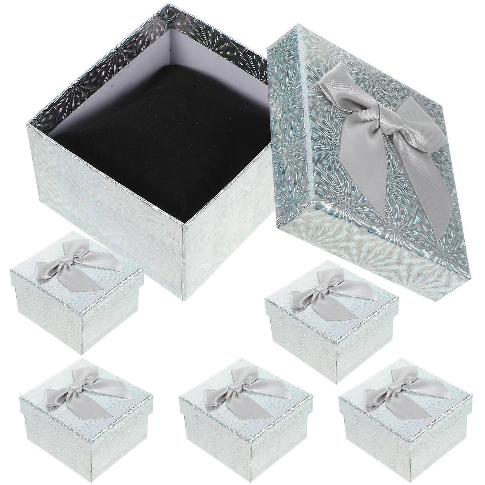 Decorative Gift Wrapping Box Set Suitable For Various Occasions With Ribbon And Folding Design 6Pcs