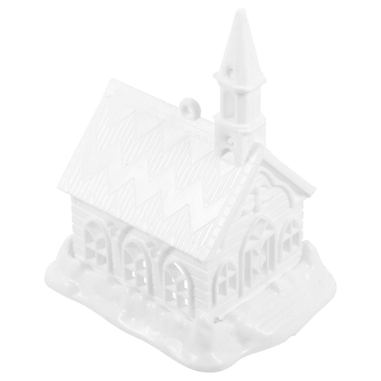 Miniature Snow House Ornament – Compact Decor for Home & Office – Festive Holiday Tabletop Accent
