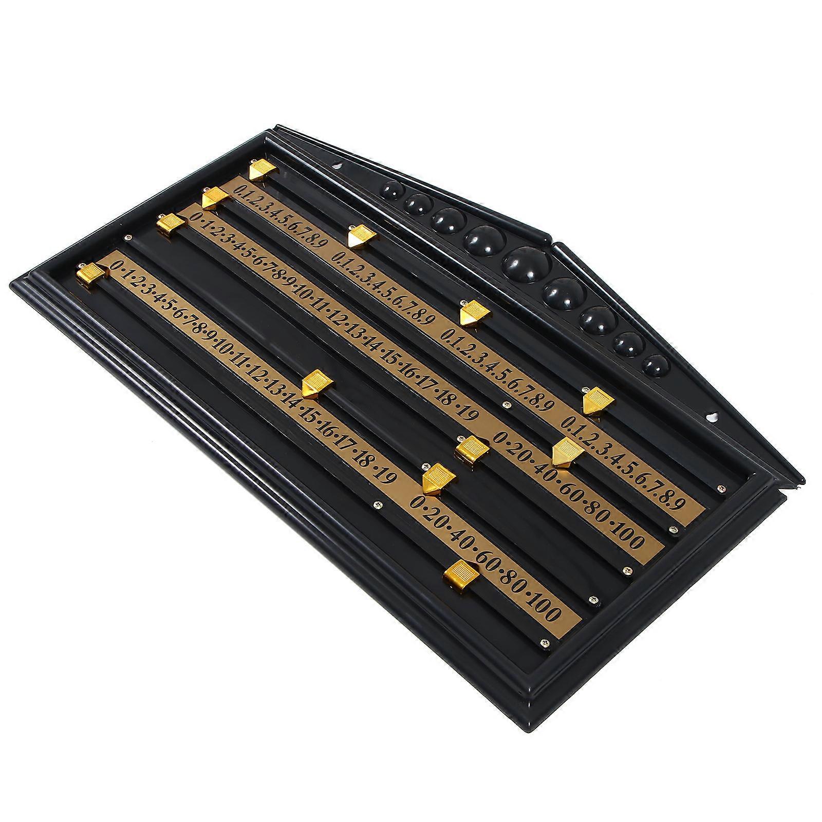 Tableau d’affichage de snooker en ABS noir pour jouer au billard Léger Durable Idéal pour la salle 6,5 x 4,5 pouces