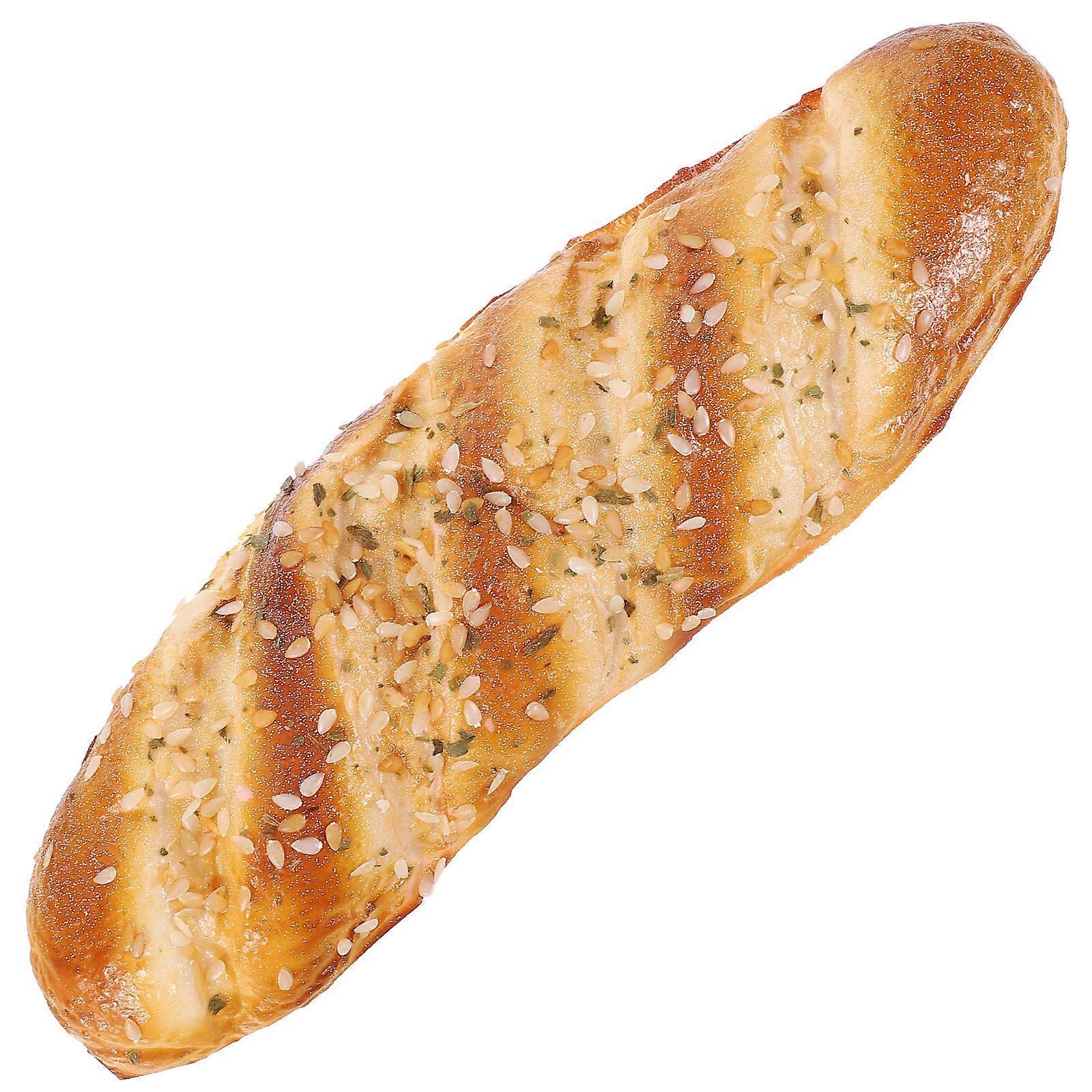 Elegant Artificial Bread Model Display Item Perfect For Photography Occasion 23X7CM 1Set