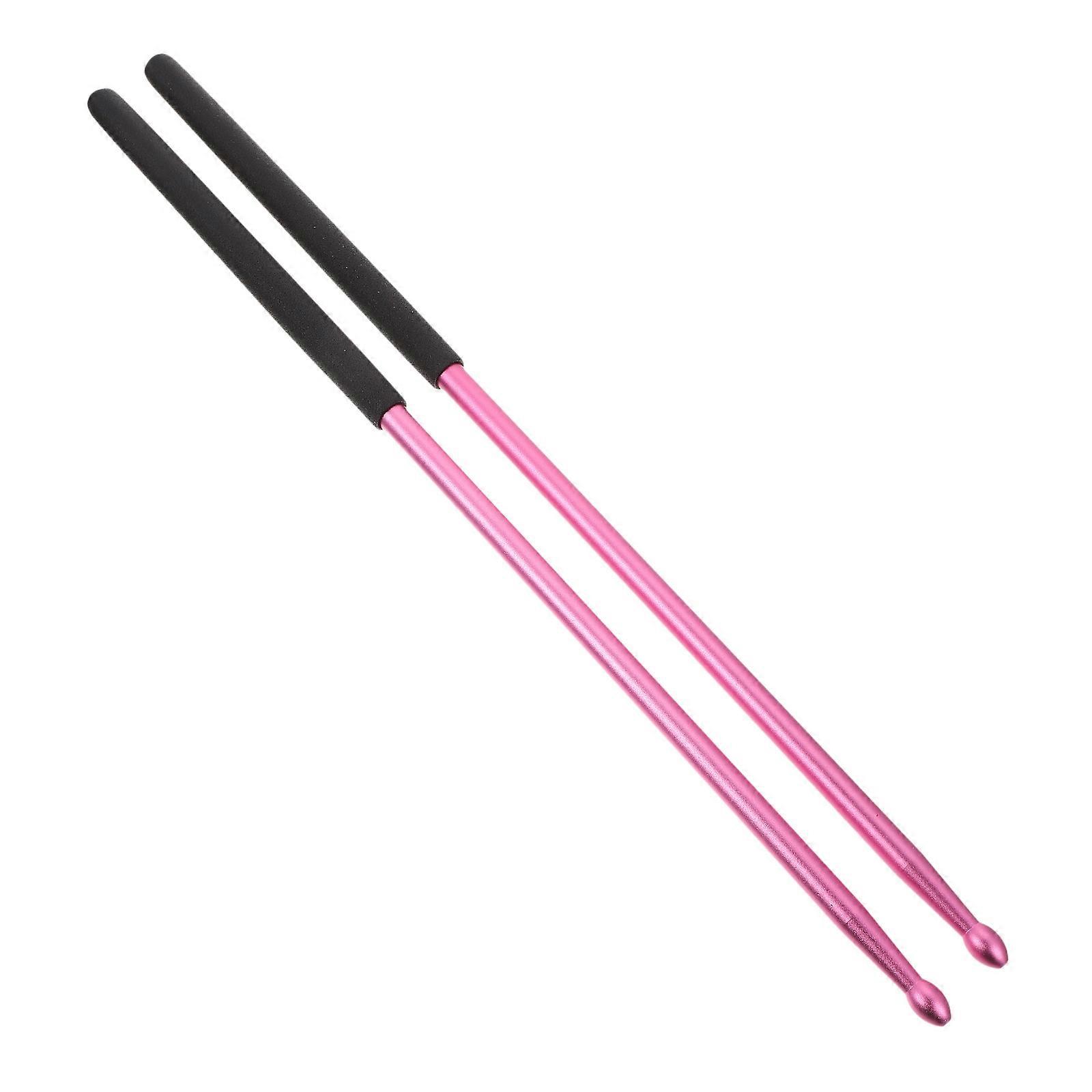 Practical Rosy Aluminum Alloy Drum Sticks for Drum Use 2Pcs Percussion Set