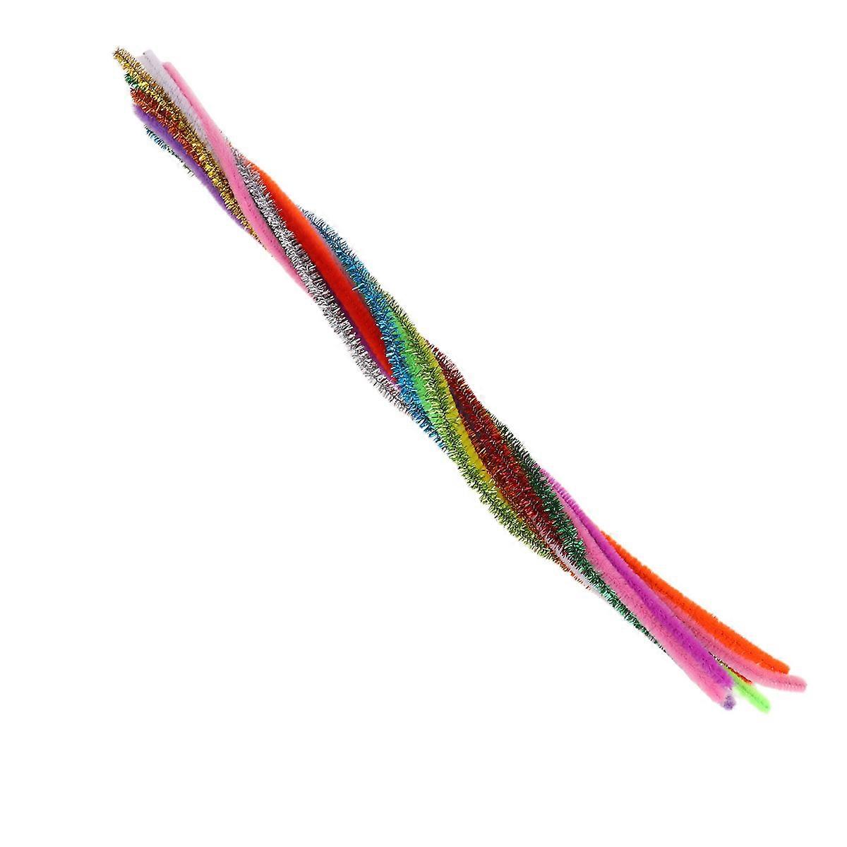 200Pcs Colorful Twisted Bars for Kids DIY Crafts Iron and Fluff Easy Bendable Stick Toy