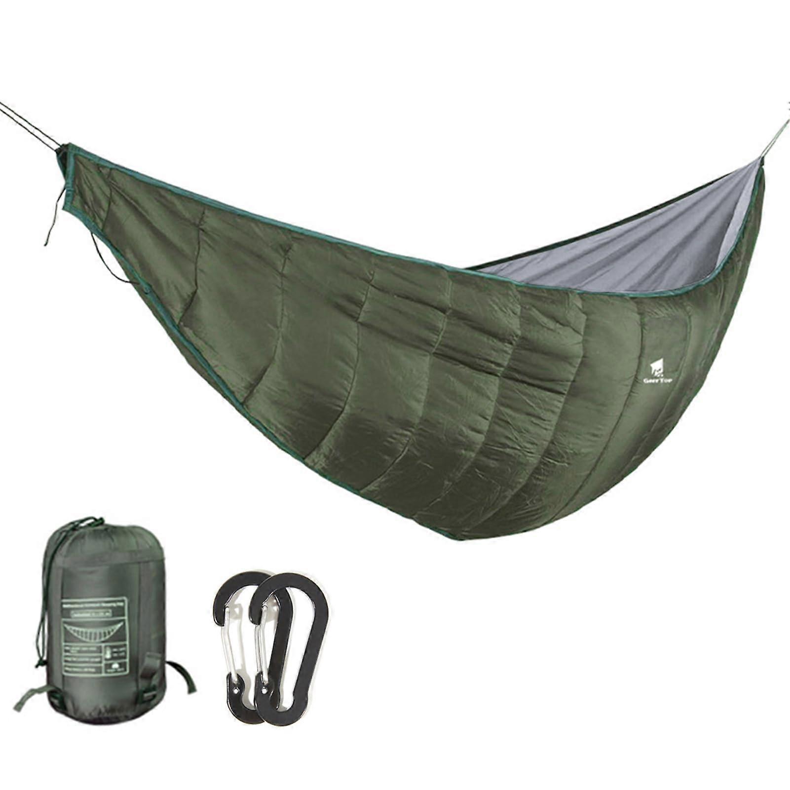 Portable Hammock Underblanket Winter Cold Weather Warm Underblanket For Outdoor Camping And Hiking Army Green