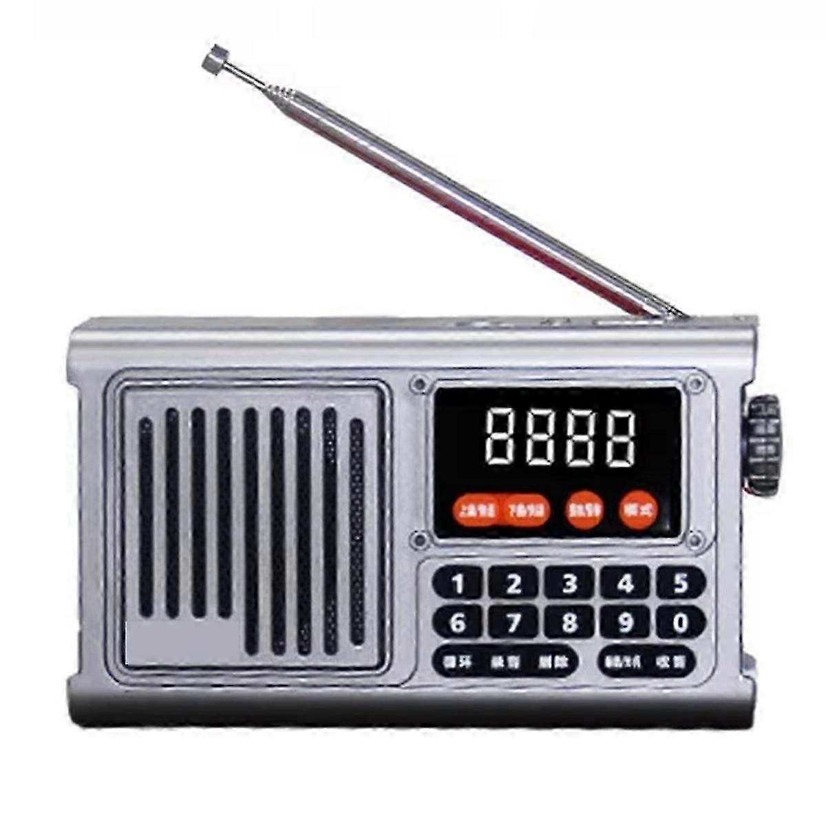 Radio Tragbare Notfall Wiederaufladbare Bluetooth-Soundbox Grau Hwy