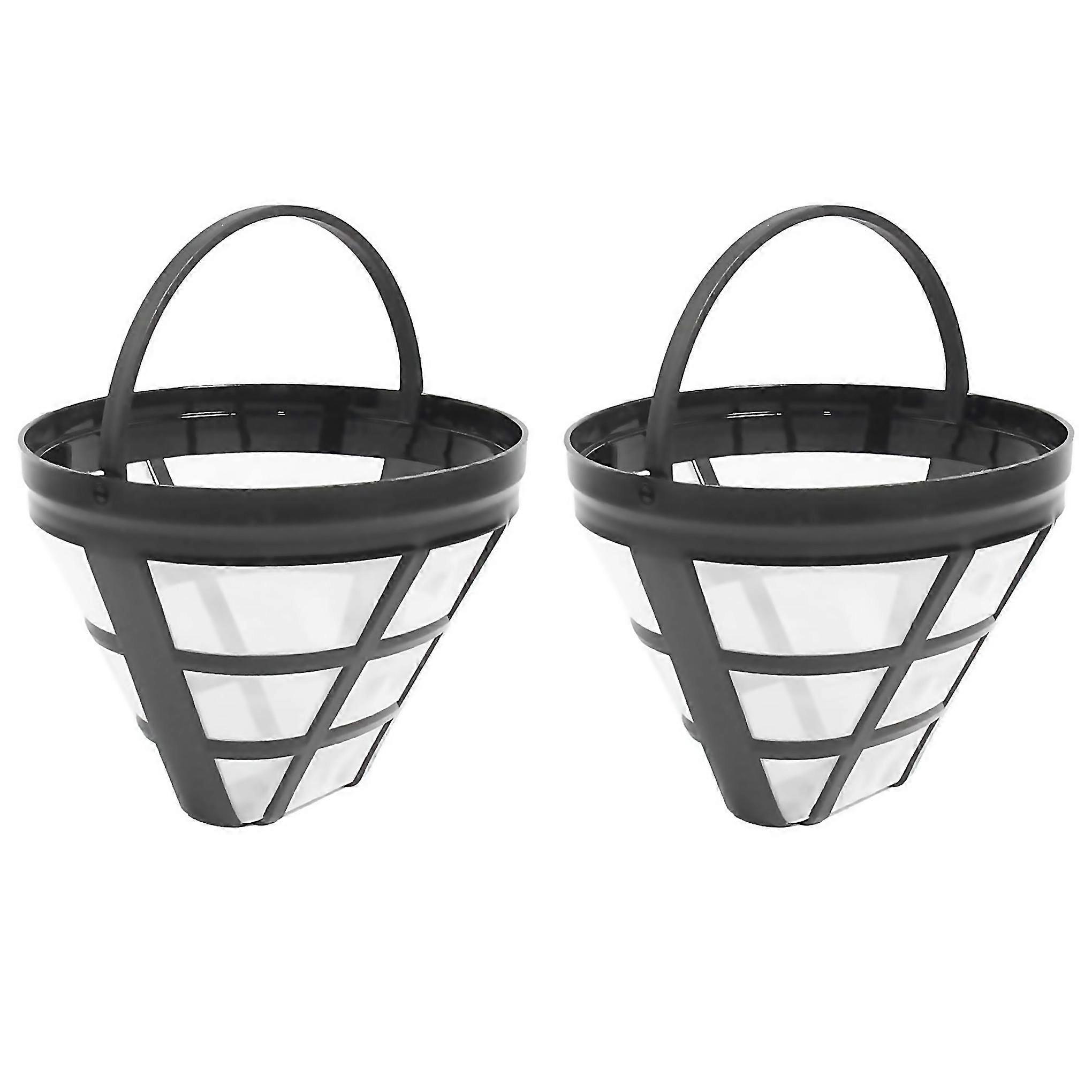 For 2pack no4 reusable coffee maker basket filter for cuisinart ninja filters fit most 812 cup baske