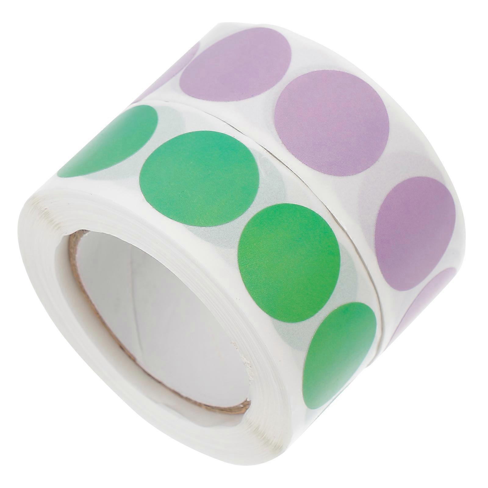 Assorted Color Dot Shape Sticky Labels 2Set for Household Items and Storage Containers Crafted from Paper for Easy Labeling