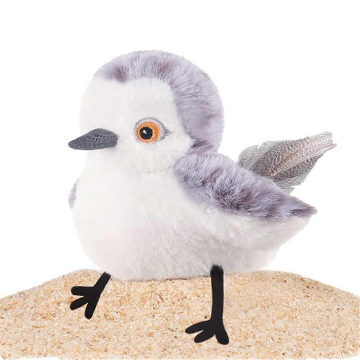 Cat Toys Flapping Bird (No Flying), Lifelike Sandpiper , Rechargeable Touch Activated Kitten Toys 4.0Inch