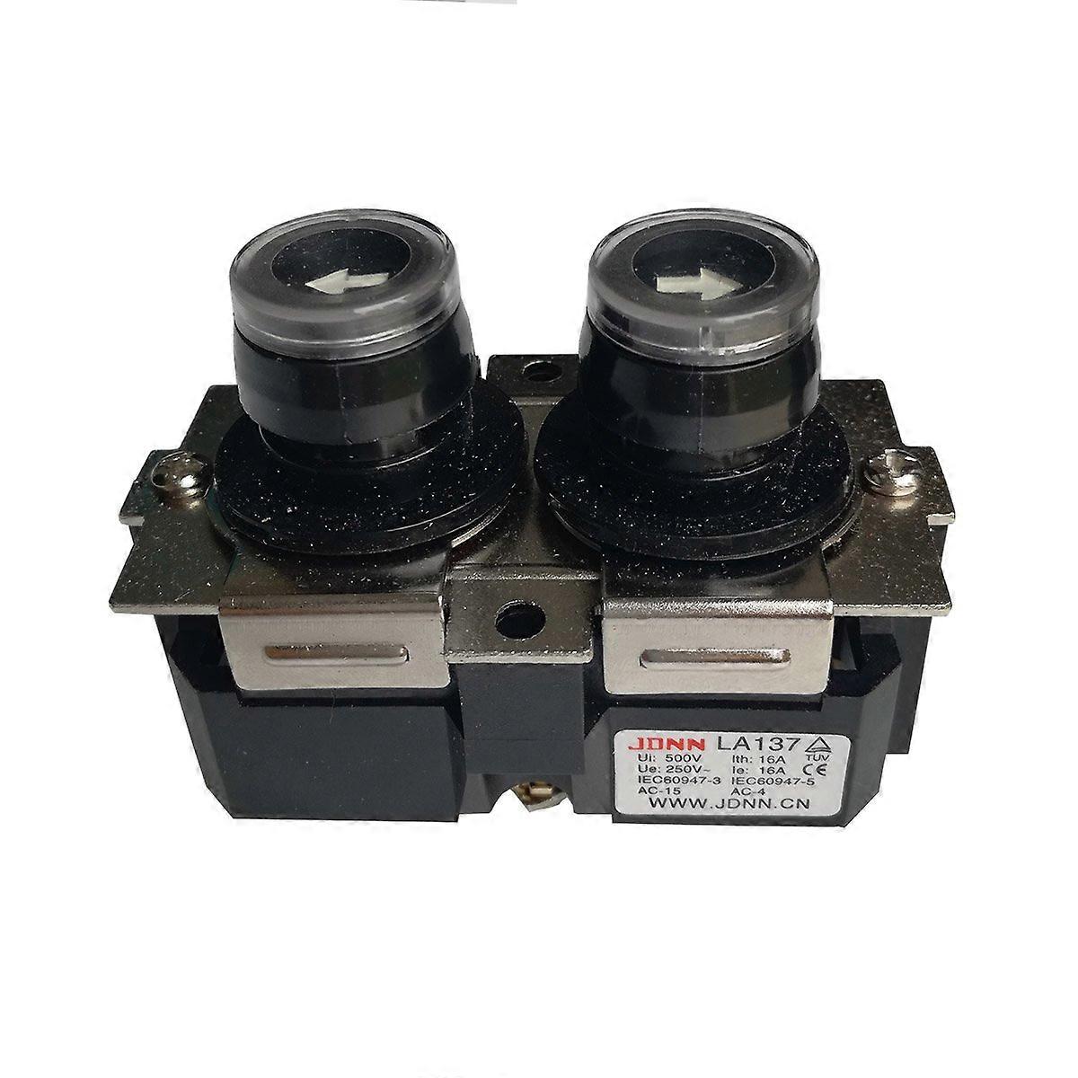 LA137 Waterproof Pressure Switch Micro Electric Control Push Button Switch for Crane 220VDC 380VAC Black