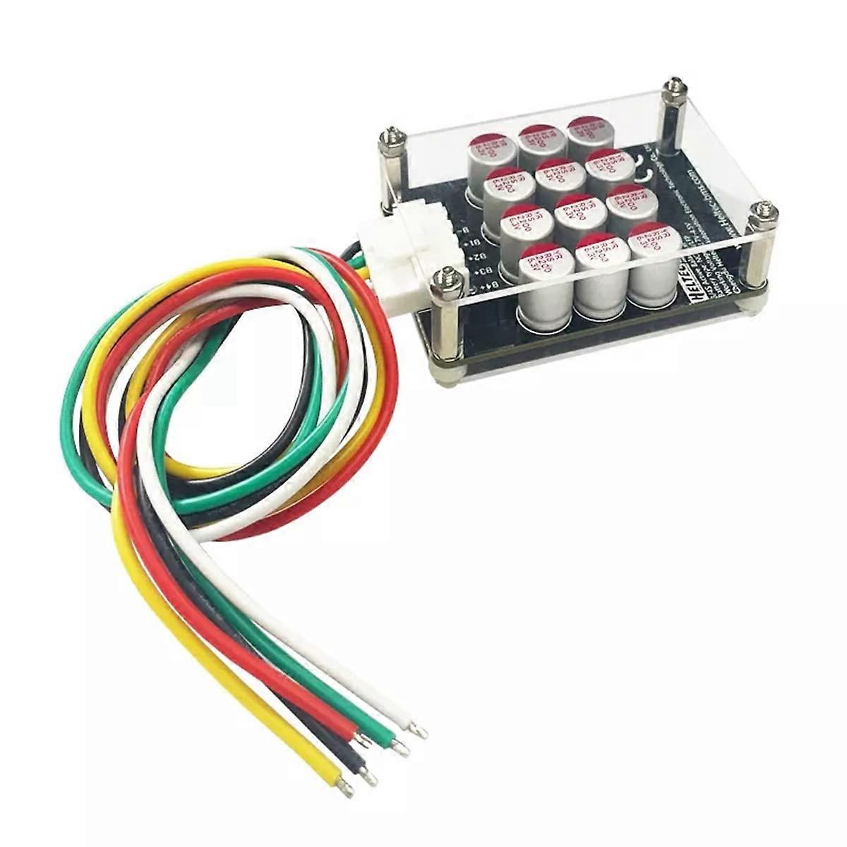 4S 5A Active Cluster Equalizer Board for Lithium LiFePO4 Batteries with Housing and Connection Cables