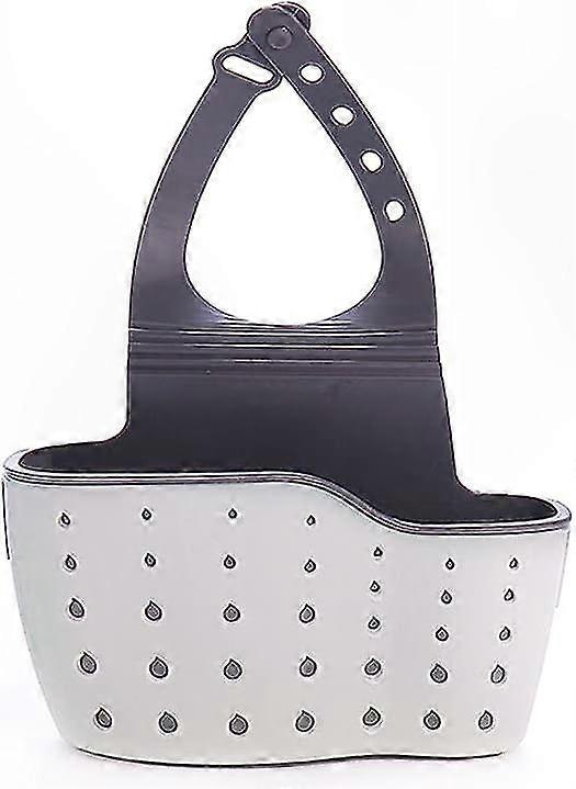 Kitchen Sink Sponge Caddy, Dish Rack Hanging Basket, Draining Storage Shelf, Sponge Holder for Kitchen Use, Sink Organizer with Drain Functionality