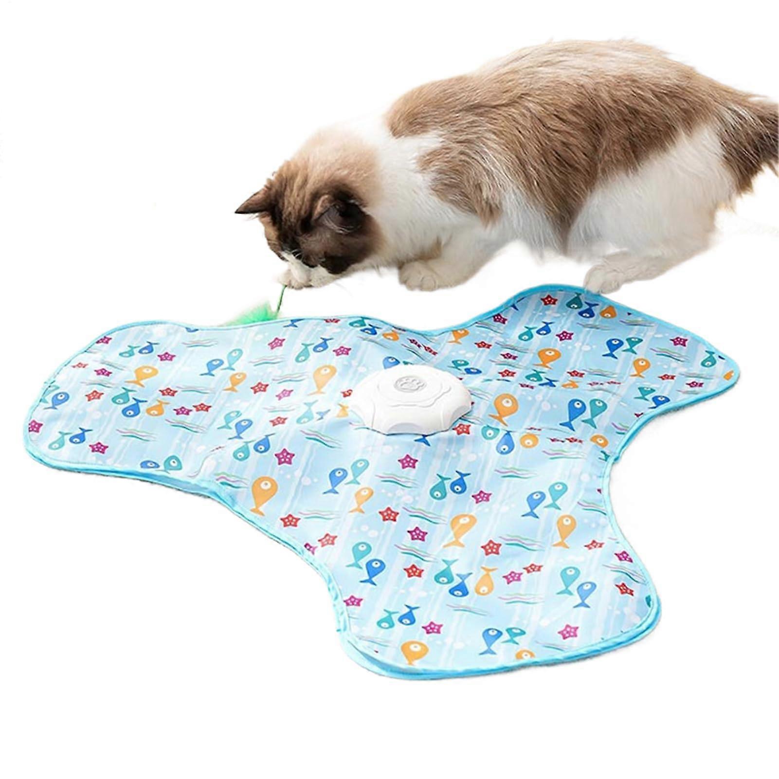 Moving Cat Toys Automatic Interactive Cat Toy Rechargeable Indoor Floor Model for Playtime and Exercise Concealed Game