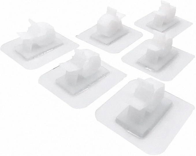 Adjustable Self-Adhesive Clips for Securing Water and Gas Pipes, White Color, Durable Hose Clamps for Easy Installation